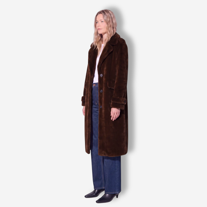 Charlene Faux Fur Mink Coat