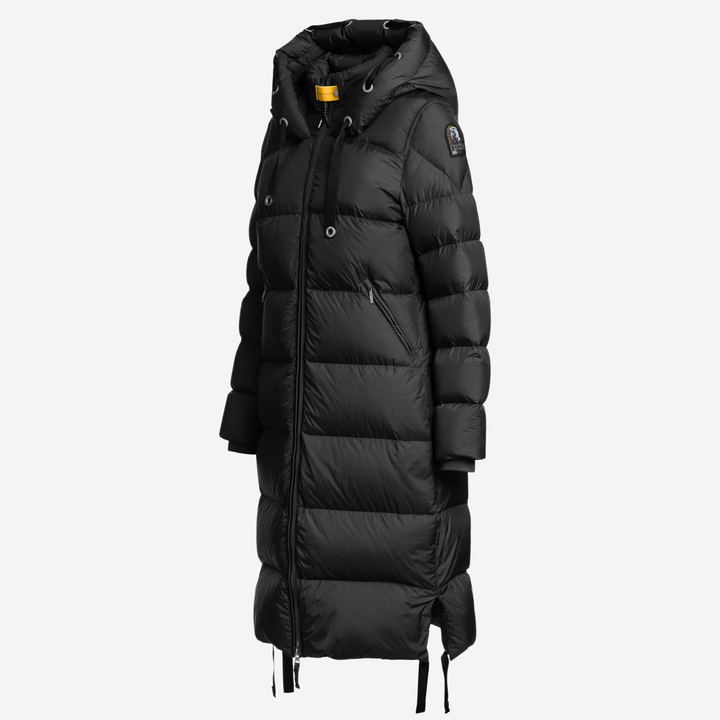 PANDA Long Down Jacket Black