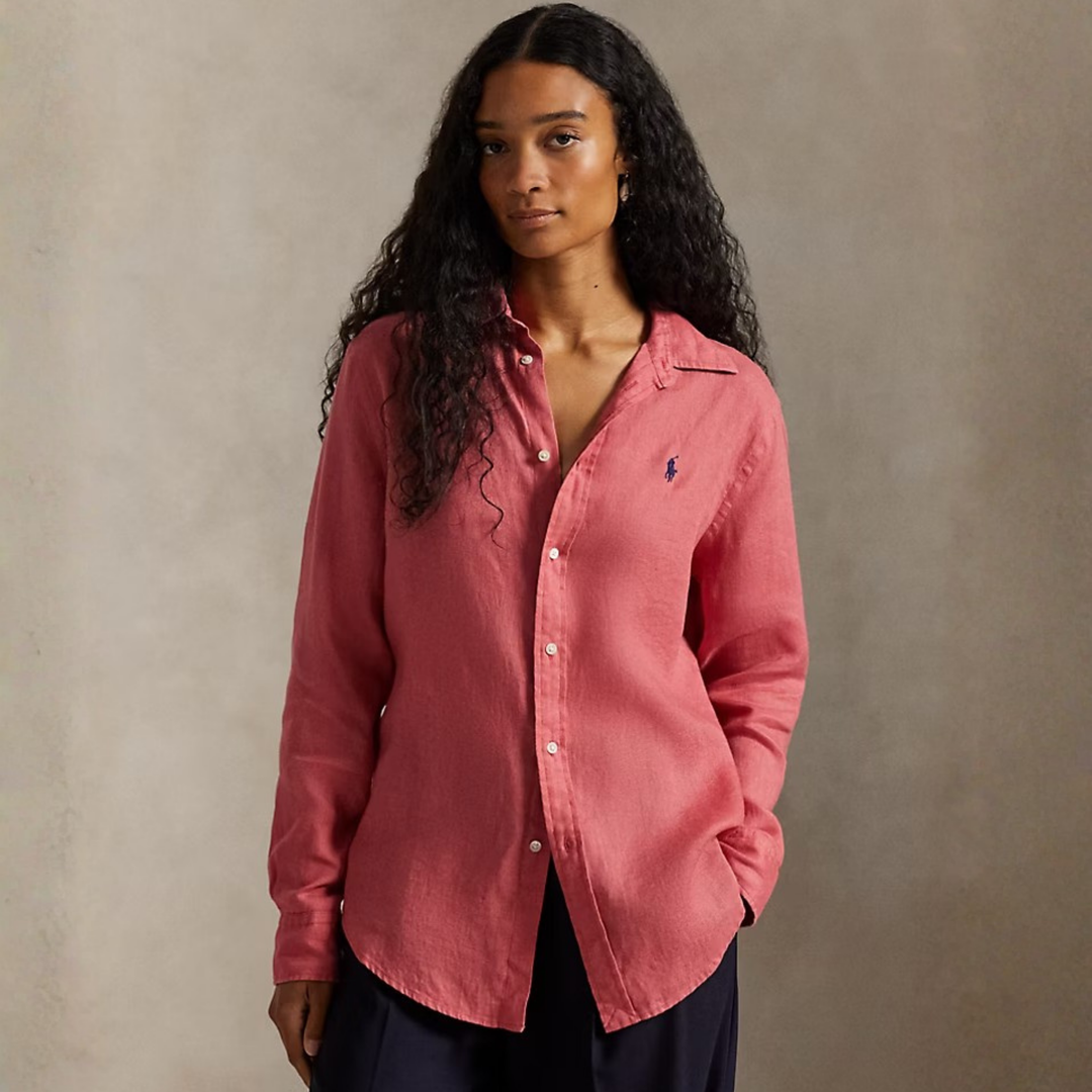CLASSIC FIT LINEN SHIRT Adirondack Berry