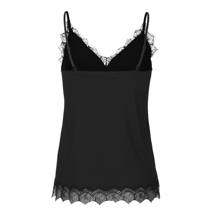 RWBillie Lace Strap Top Black
