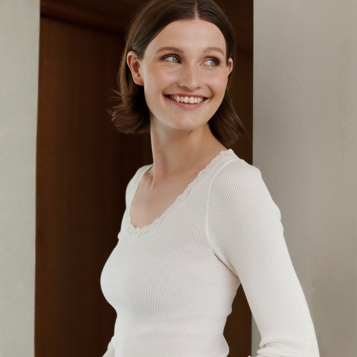 RWBabette Long Sleeve Shirt New White