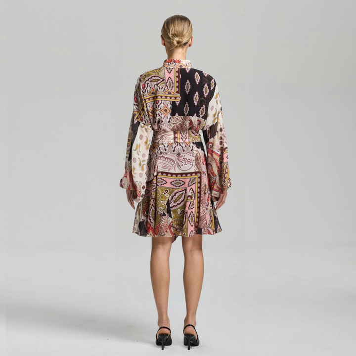 Aliah Paisley Dress Paisley AOP