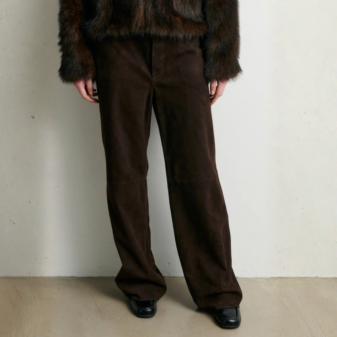 Zonie Suede Jeans Demitasse
