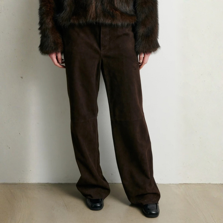 Zonie Suede Jeans Demitasse