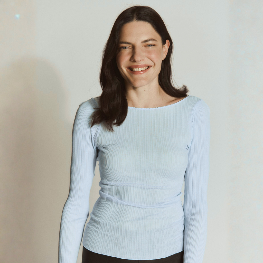 RWJudy Boatneck Long Sleeve T-shirt Nantucket Blue
