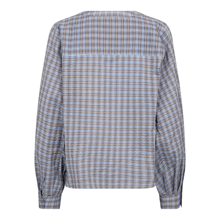 MMYen Check Blouse