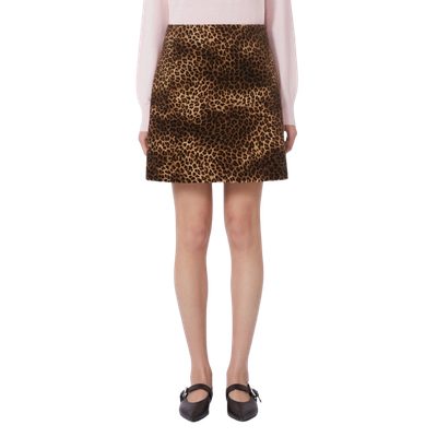 WKDDISCO Printed Velvet Mini Skirt