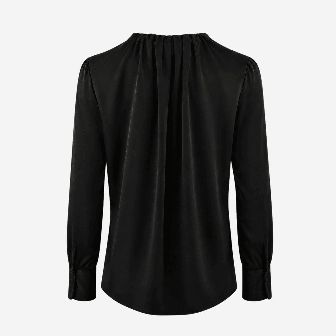 Ada Silkebluse Black