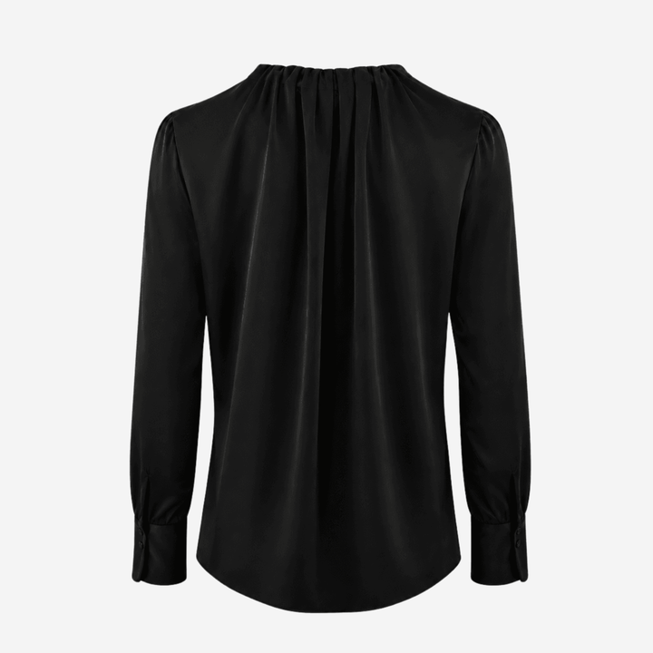 Ada Silkebluse Black