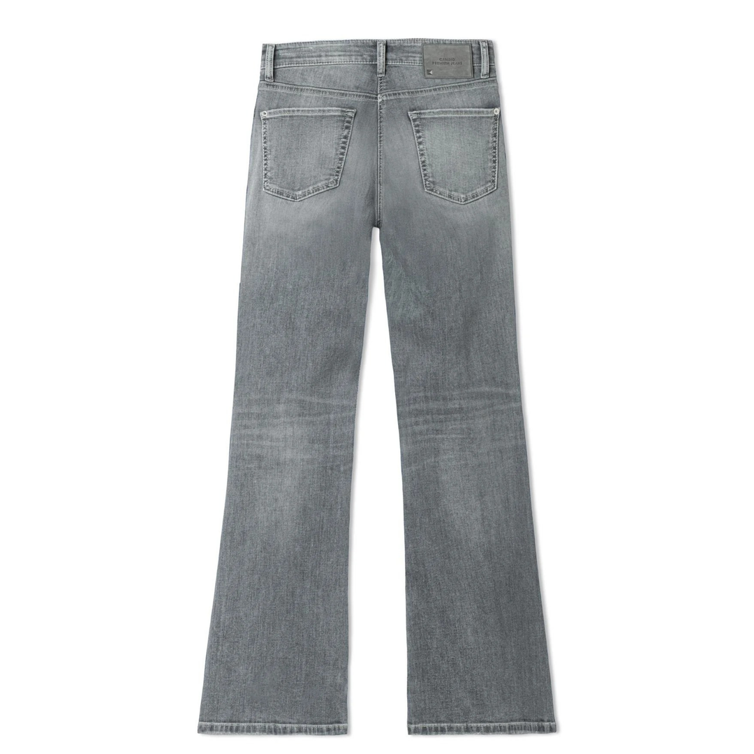 Paris Flared HR Superstretch Grey Denim