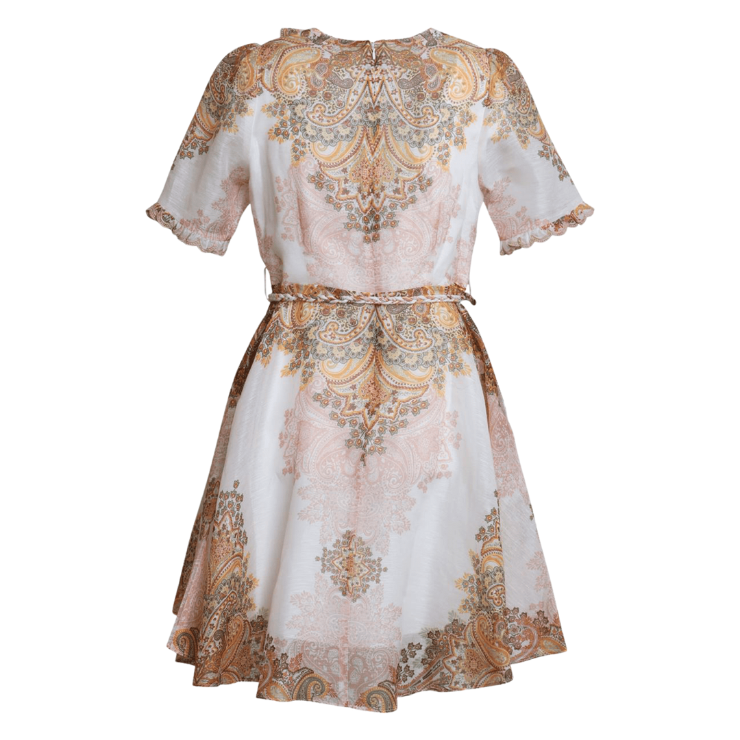 MICAH Silk Linen Dress Ivory