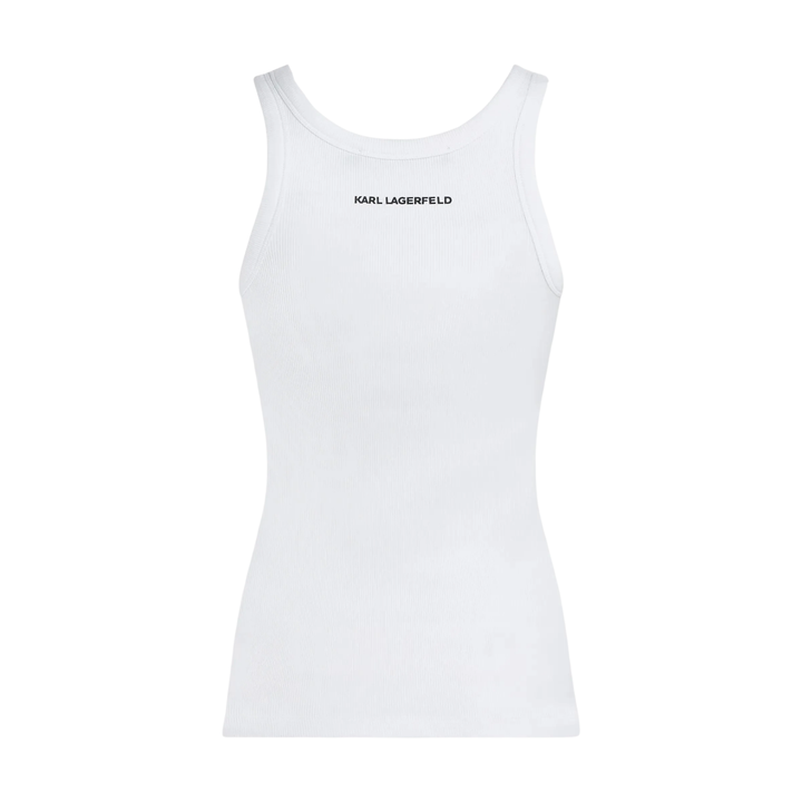IKON RIBBED TANK TOP WHITE