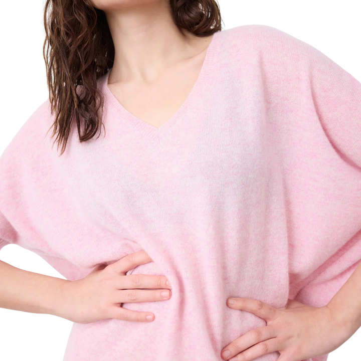 AIMEE PULL PONCHO Pivoine