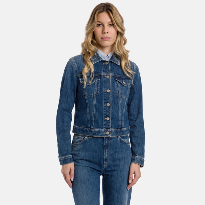 Giubbino Slim Fit Denim Jacket