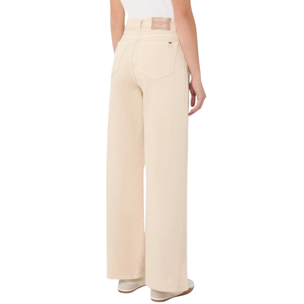 WKDMEDINA Cotton drill wide-leg trousers