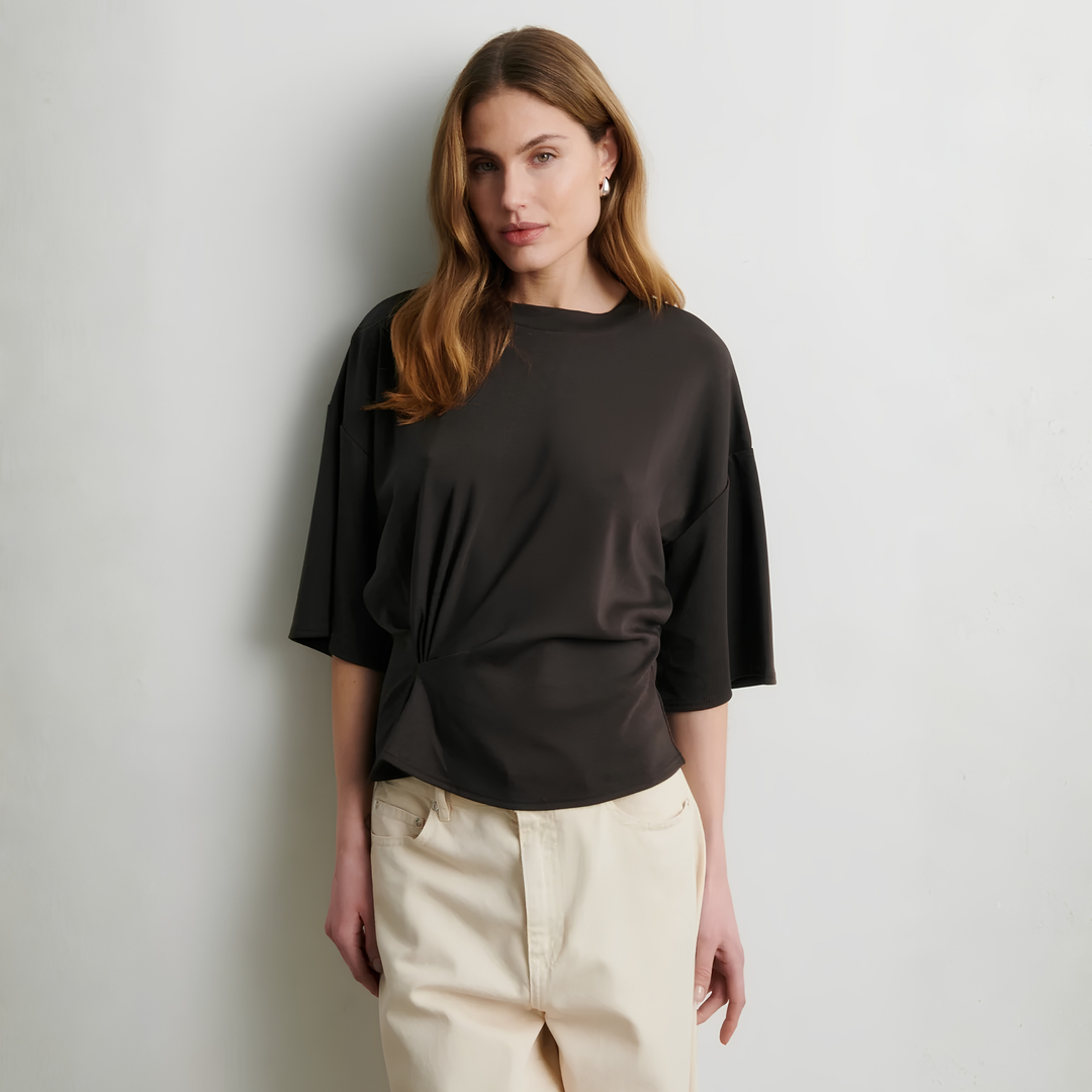 Missouri Tee Dark Brown Melange