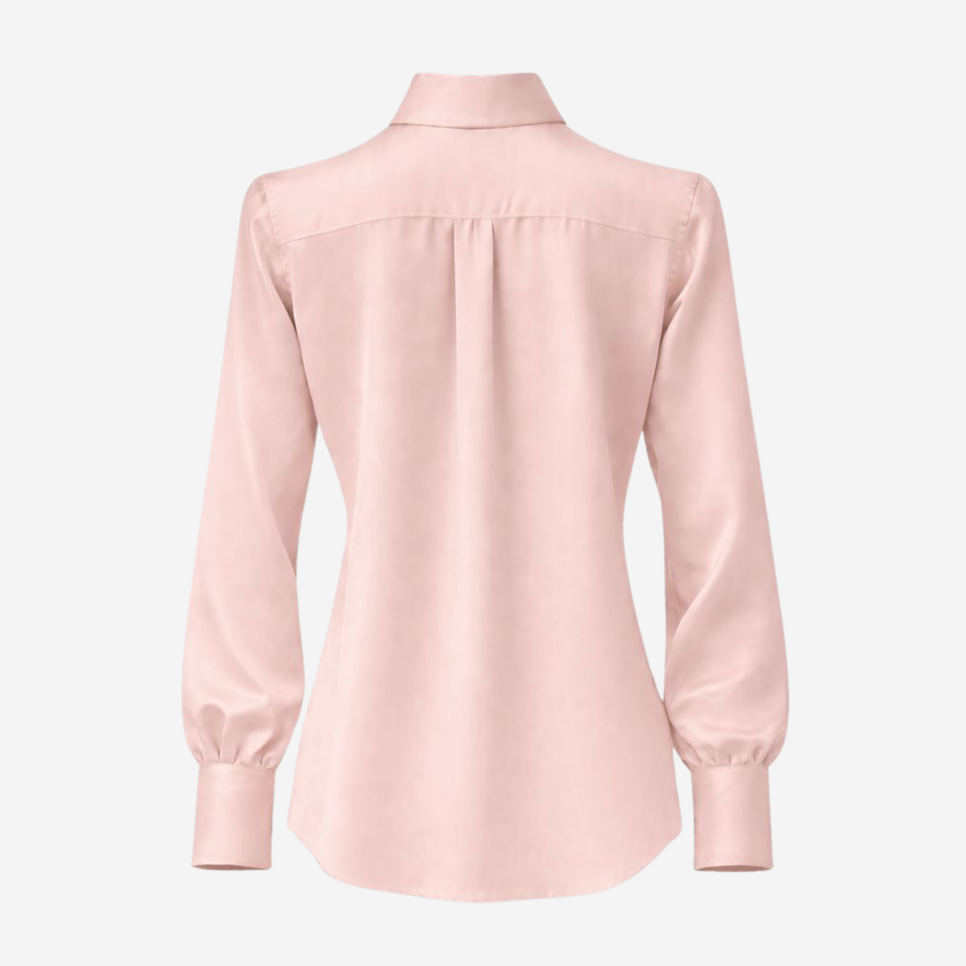 Classic Silkebluse Pink