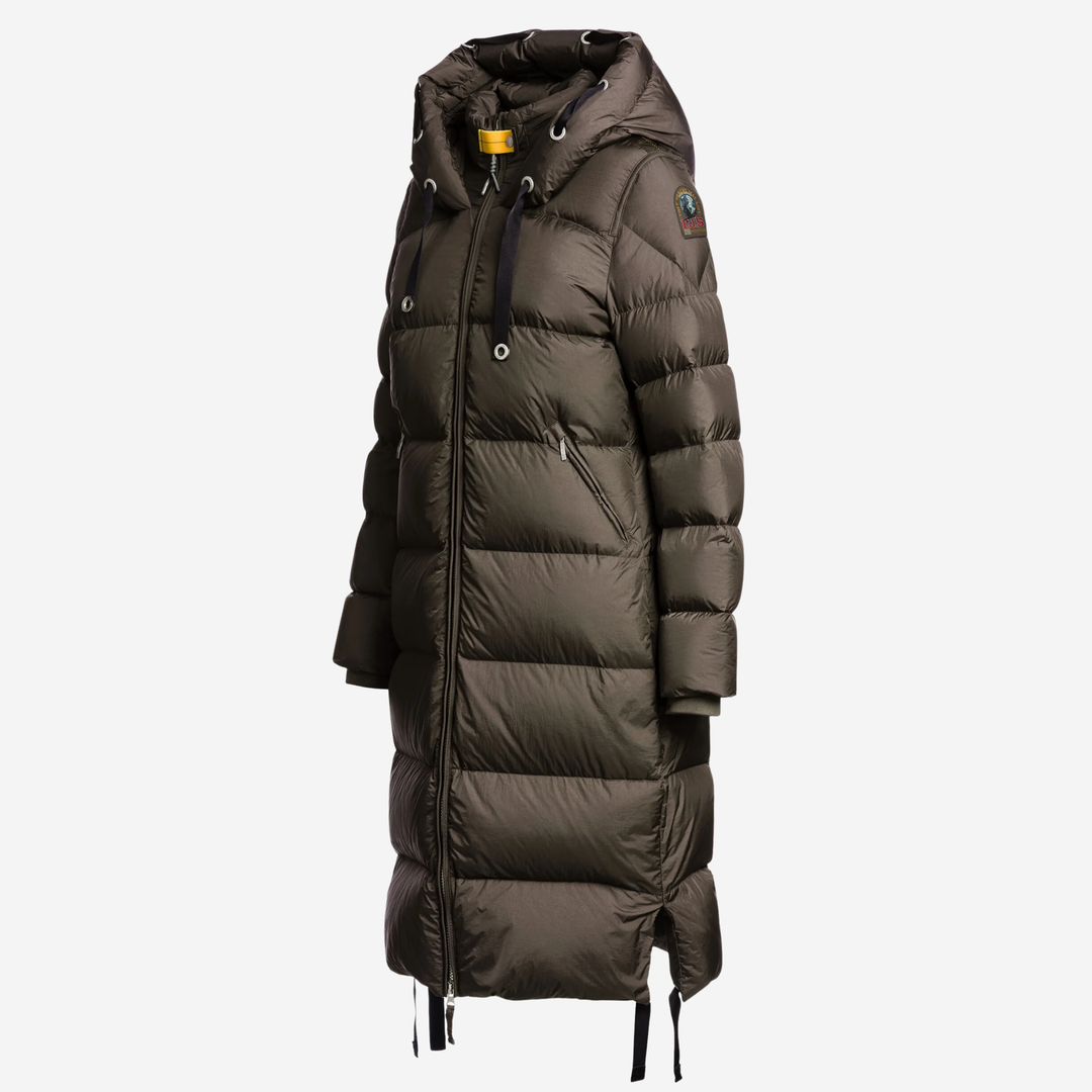 PANDA Long Down Jacket Antique Bronze