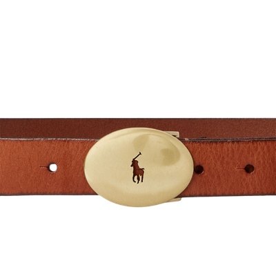 POLO ID OVAL-BUCKLE VACHETTA BELT