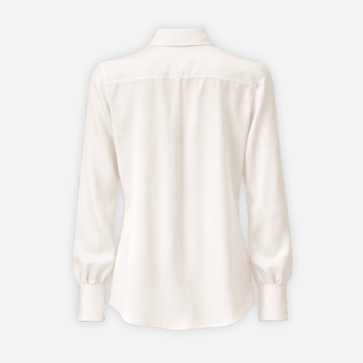 Classic Silkebluse Off-White