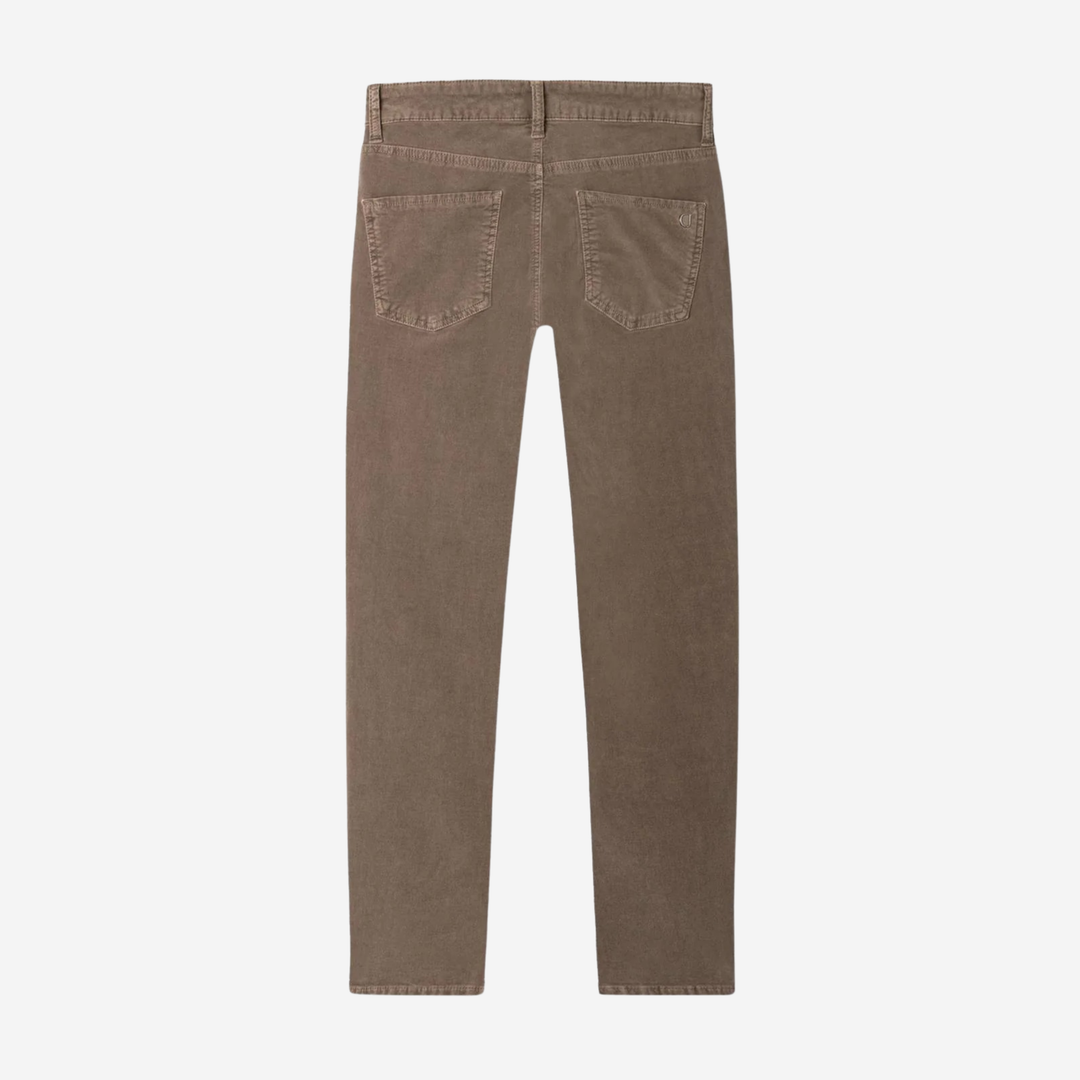 Piper Cropped Velvet Stone Grey