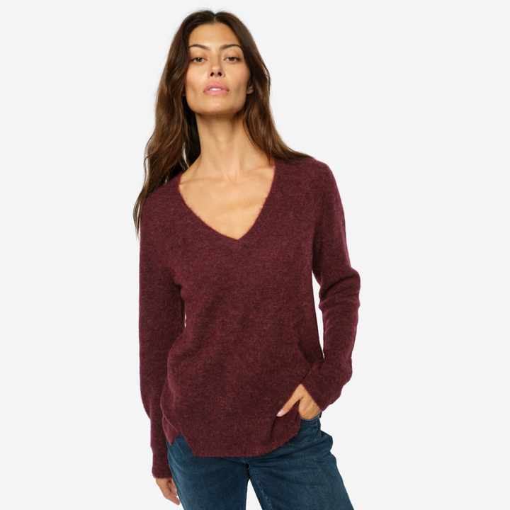 MMMape Sophia V-Neck Knit Port Royale