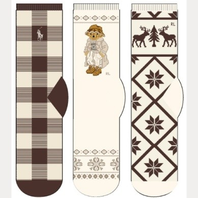 POLO BEAR CREW SOCK 3-PACK GIFT SET