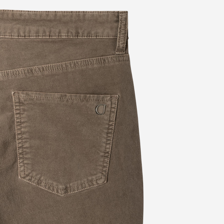 Piper Cropped Velvet Stone Grey
