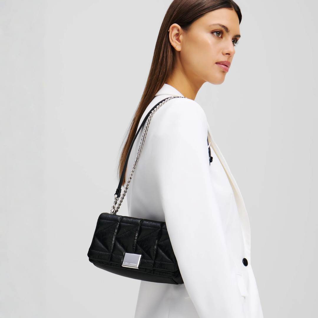 K/KUILT SMALL CROSSBODY BAG BLACK-NICKEL