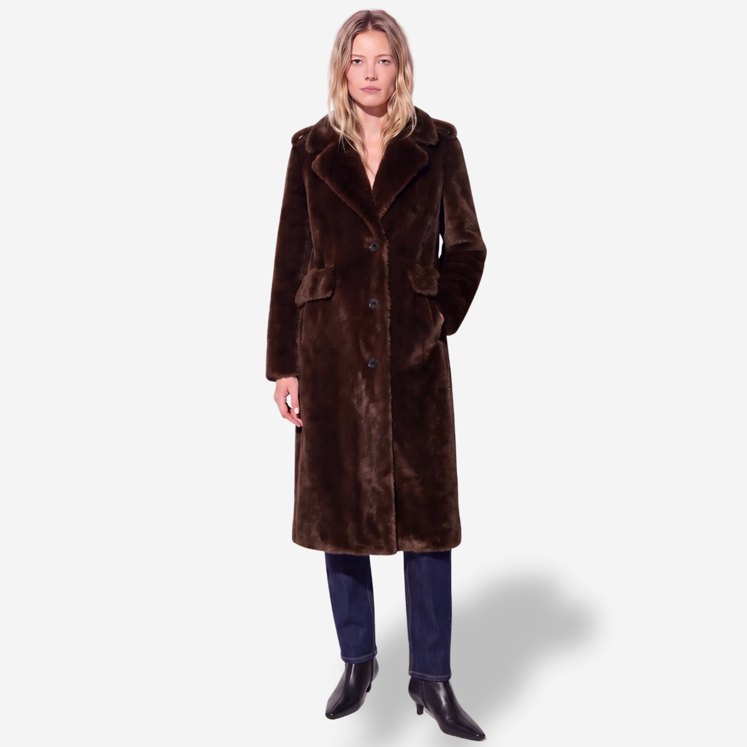 Charlene Faux Fur Mink Coat
