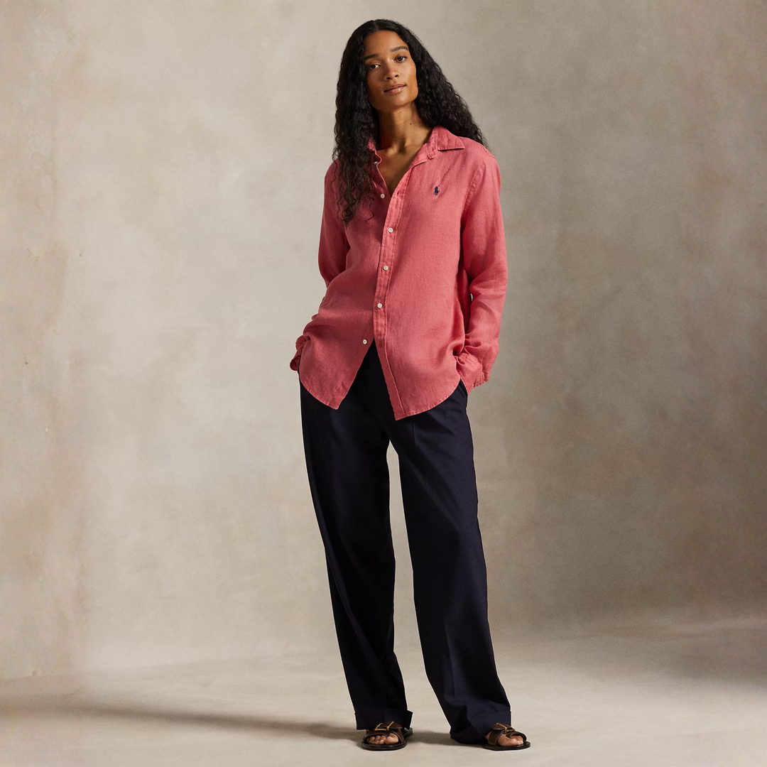 CLASSIC FIT LINEN SHIRT Adirondack Berry