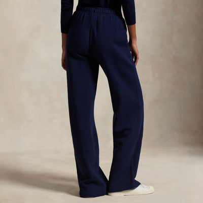 DRAWSTRING FLEECE WIDE-LEG SWEATPANT