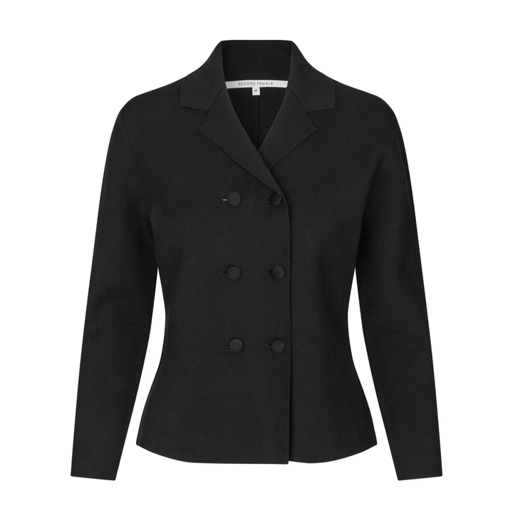 Octava Knit Blazer Black