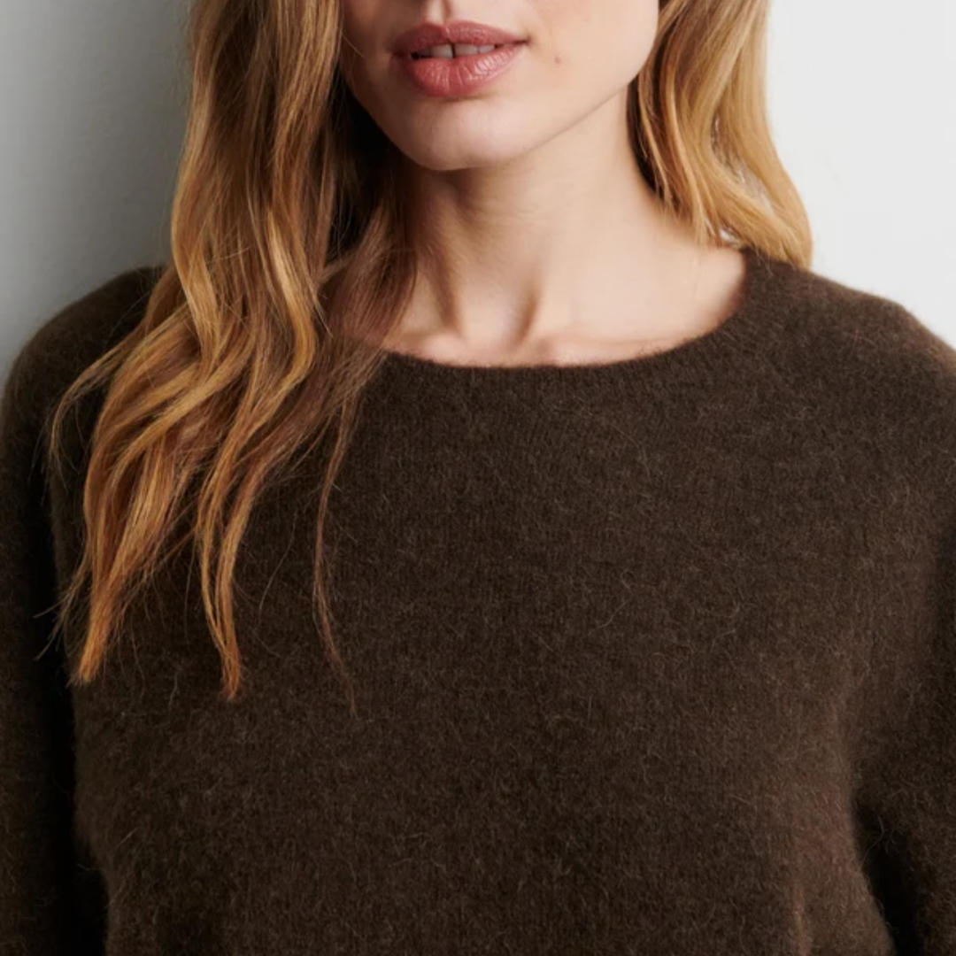 Gabby Knit SS O-Neck Demitasse