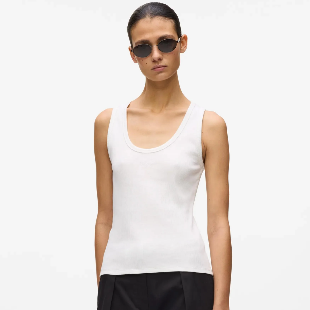 SIGNATURE TANK TOP WHITE