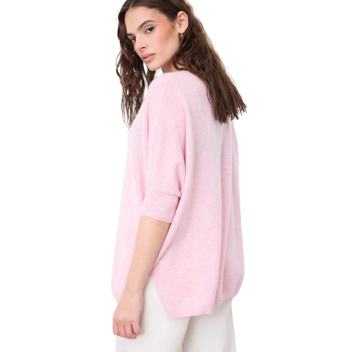 AIMEE PULL PONCHO Pivoine