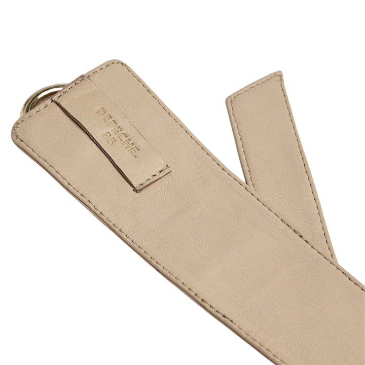 Statement Leather Waist Belt Vanilla