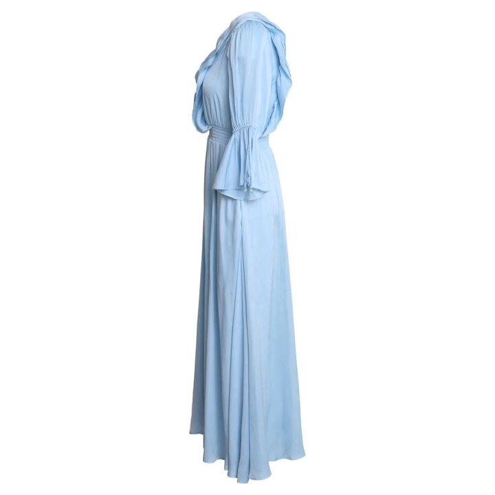 Meridian Solid Dress Blue