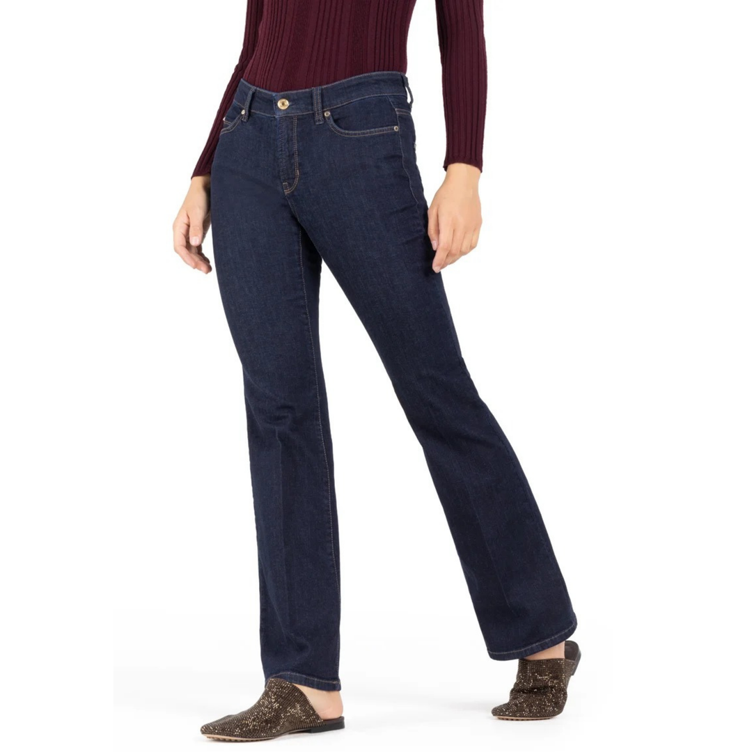 Paris Flared Dark HR Stretch Blue Denim