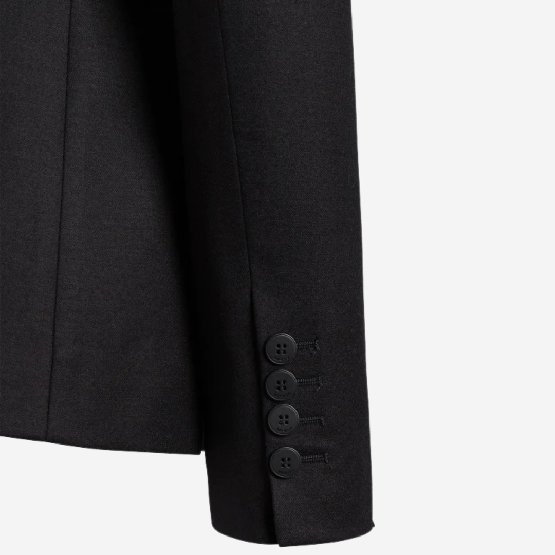 Wool Blazer Black