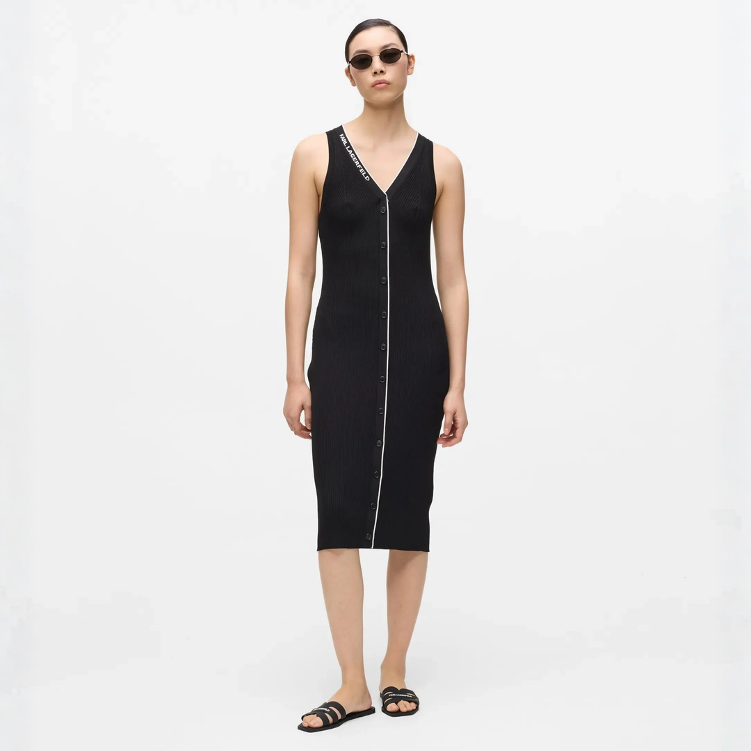 LOGO KNIT DRESS