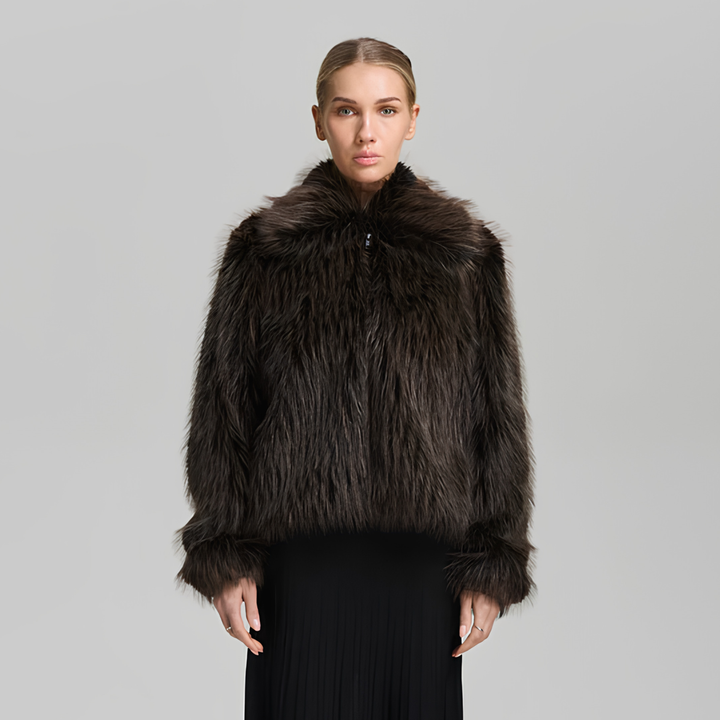 Alaska Faux Fur Jacket Mocca