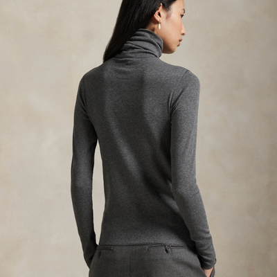 STRETCH-BLEND TURTLENECK