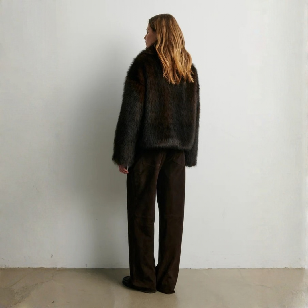 Zonie Suede Jeans Demitasse