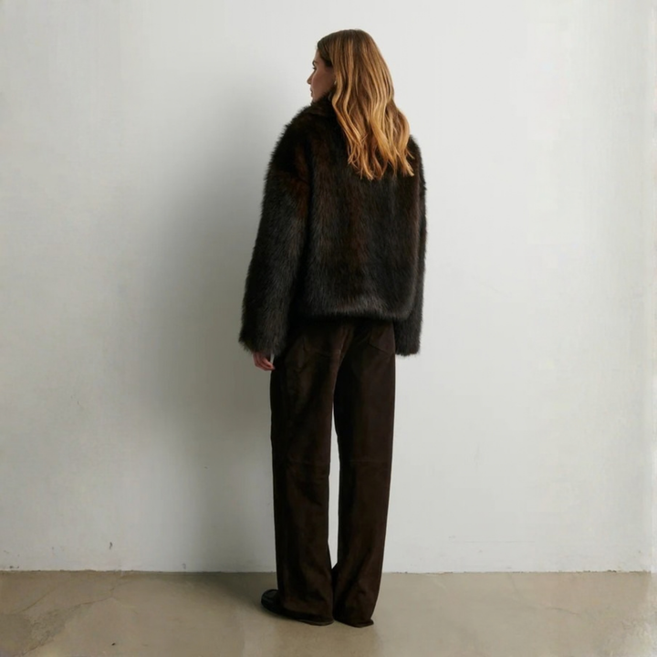 Zonie Suede Jeans Demitasse