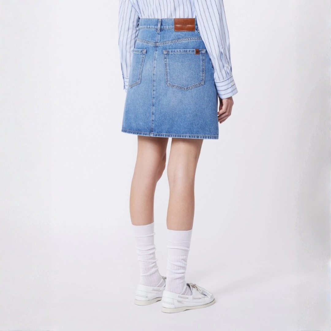 WKDNATALE Authentic Denim Mini Skirt