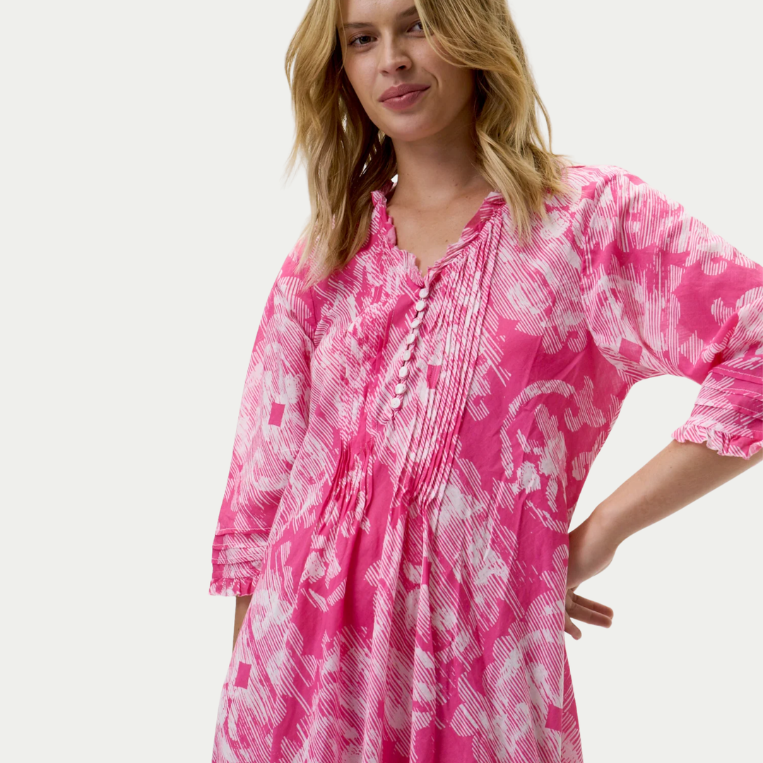 Long Poppy Praiano Pink Ikat