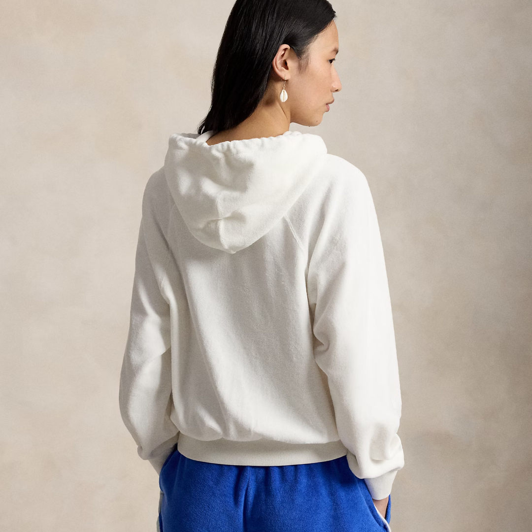 Shrunken Fit Polo Bear Terry Hoodie