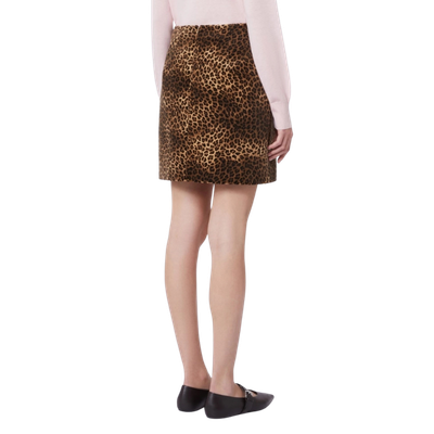 WKDDISCO Printed Velvet Mini Skirt