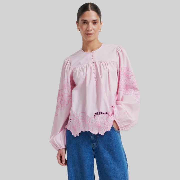 Elinor Blouse Lilac Chiffon